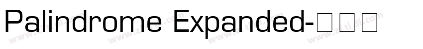 Palindrome Expanded字体转换